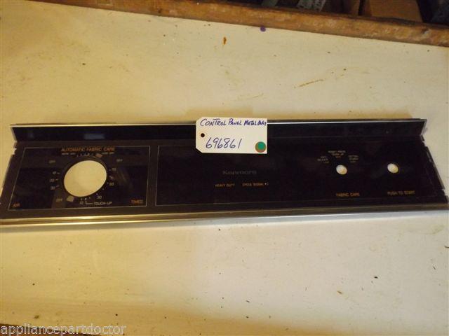 KENMORE GAS DRYER 696861 Control Panel Metal Only Scratches USED PART KENMORE GAS DRYER 696861 Control Panel Metal Only Scratches USED PART